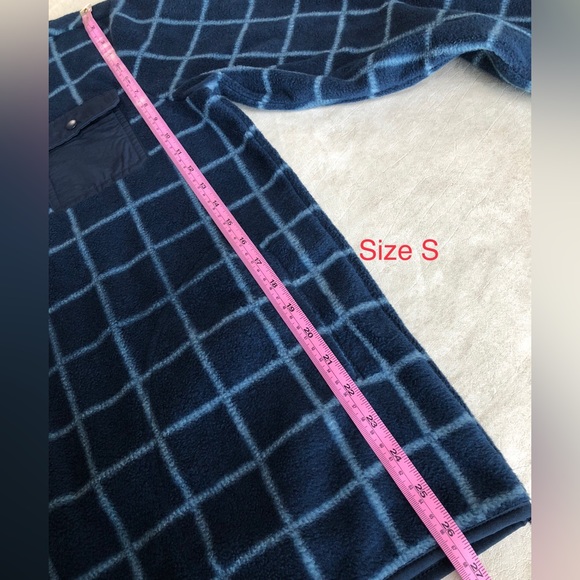 Goodfellow & Co. Men’s Quarter Zip Fleece Pullover Blue Plaid Sweatshirts SZ S-L - Picture 8 of 14